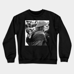 Vintage photo of Peruvian Woman with Baby Crewneck Sweatshirt